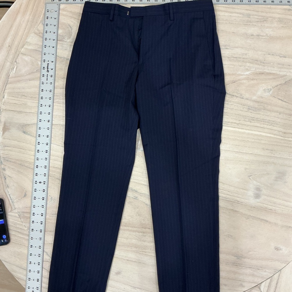 Banana Republic Navy Pinstripe Trousers
